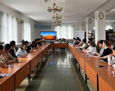 The assistant of the Institute of Applied Information and Technologies conducted a master class for the students of the Republican Higher Technical College in Kazakhstan